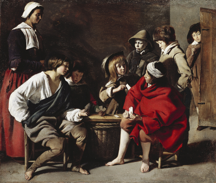 Le mystère des frères Le Nain : Louis Le Nain. Les Joueurs de cartes.1635-1638, Huile sur toile
