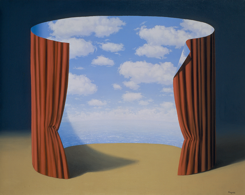 René Magritte. La Trahison des images : René Magritte, Les Mémoires d'un saint, 1960 Huile sur toile, 80 x 99,7 cm The Menil Collection, Houston © Adagp, Paris 2016
