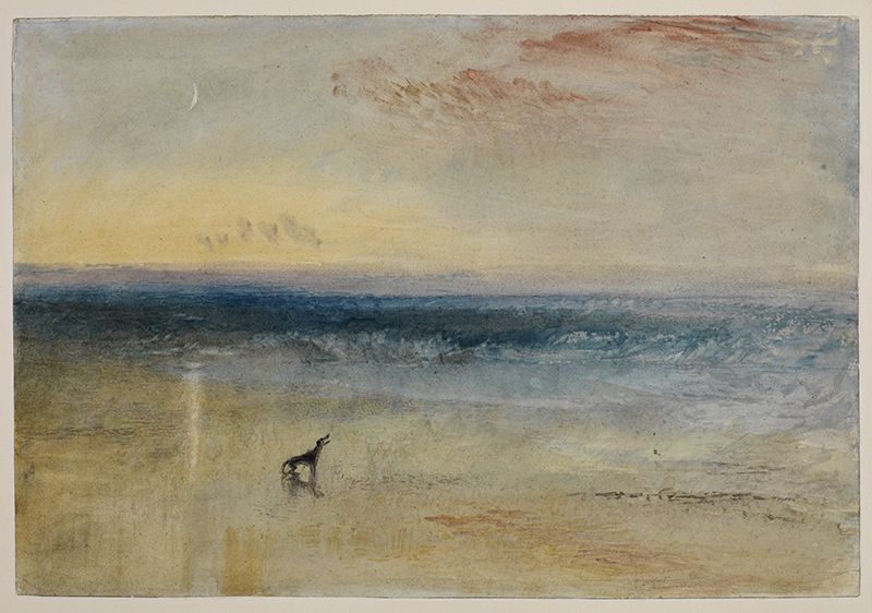La Collection Courtauld. Le parti de l'Impressionnisme : Joseph Mallord William Turner. Dawn after the Wreck, 1841 Aquarelle 36,8 x 25,1 cm © The Courtauld Gallery, London
